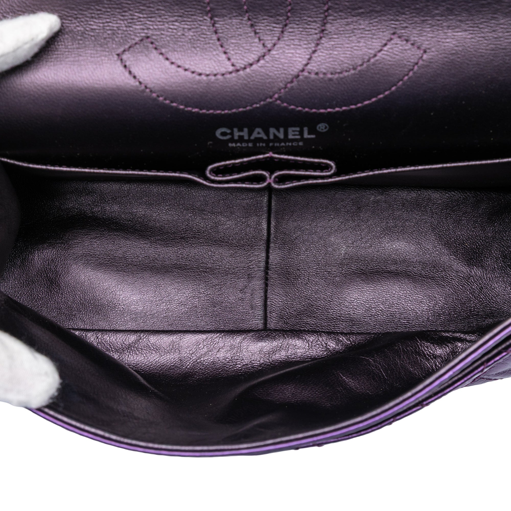 Quilted Metallic Calfskin Reissue 2.55 Double Flap 226 - Image 4