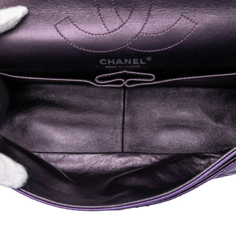 Quilted Metallic Calfskin Reissue 2.55 Double Flap 226 - Image 4