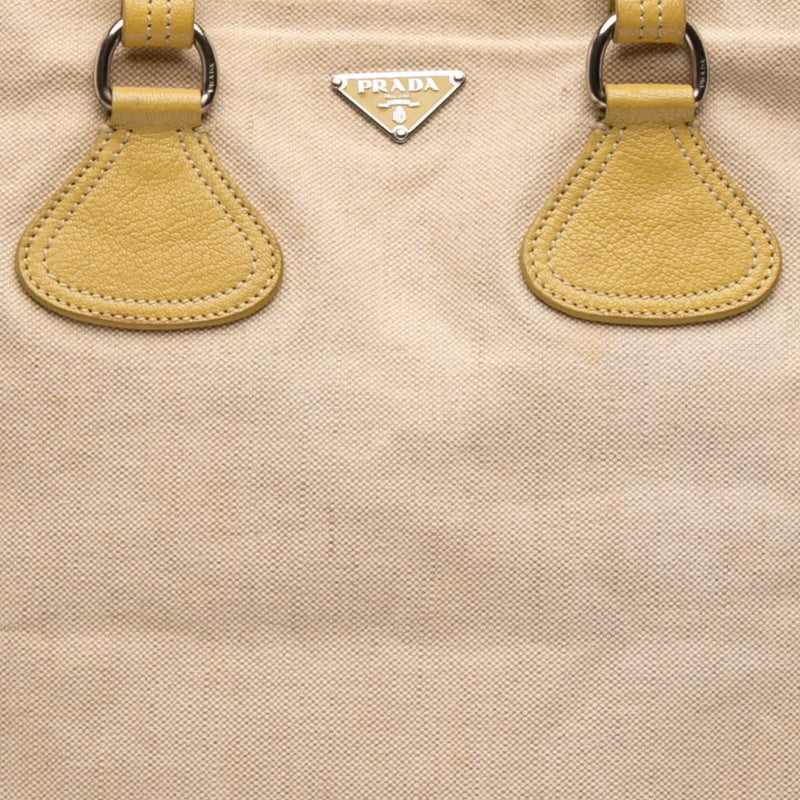 Vitello Trimmed Canvas Canapa Tote - Image 7