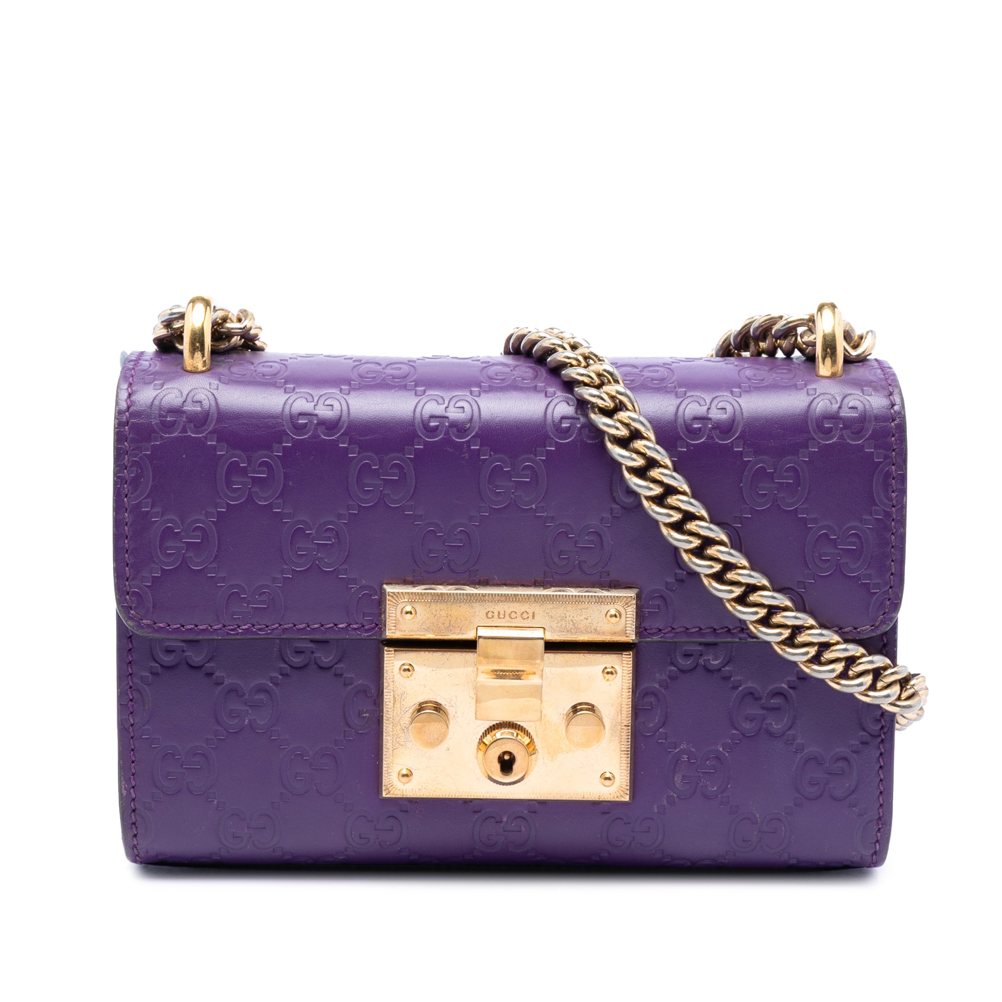 Small Guccissima Padlock Crossbody - Image 1