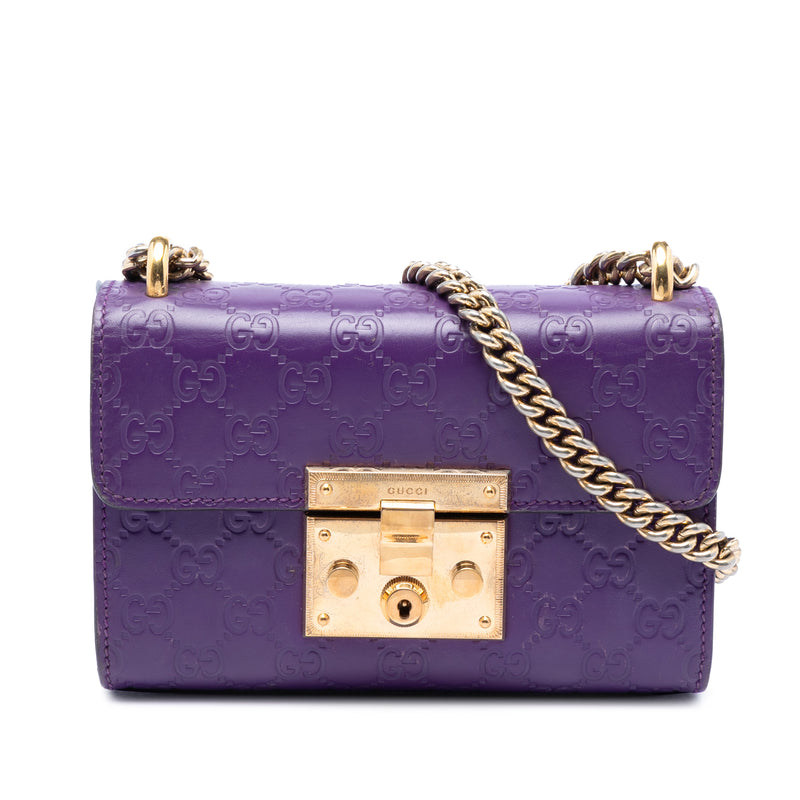 Small Guccissima Padlock Crossbody