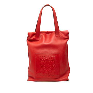 Leather Anagram Shopper Tote - Image 1