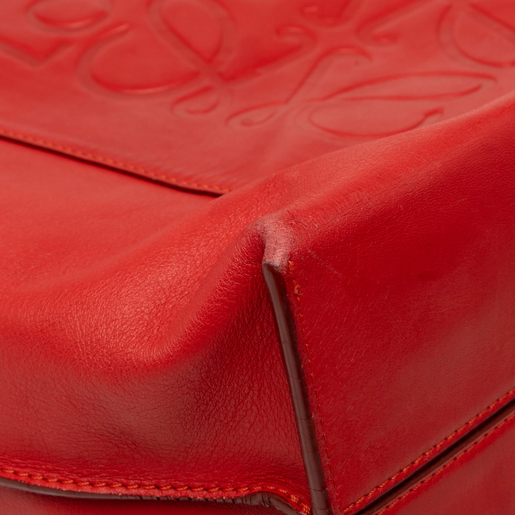 Leather Anagram Shopper Tote - Image 8