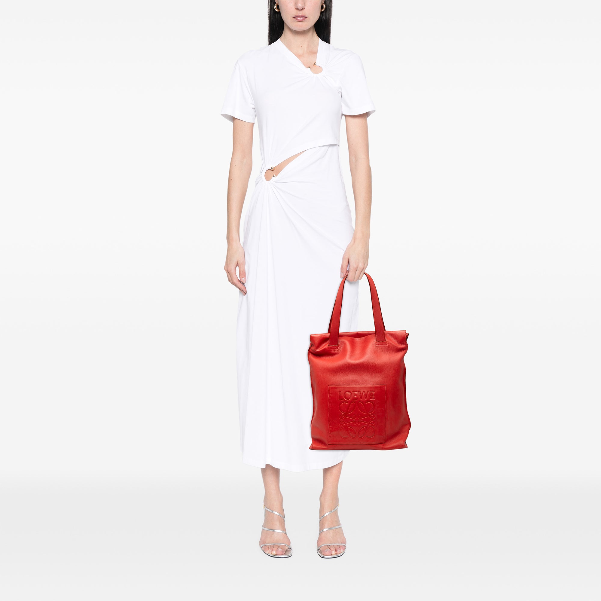 Leather Anagram Shopper Tote - Image 9