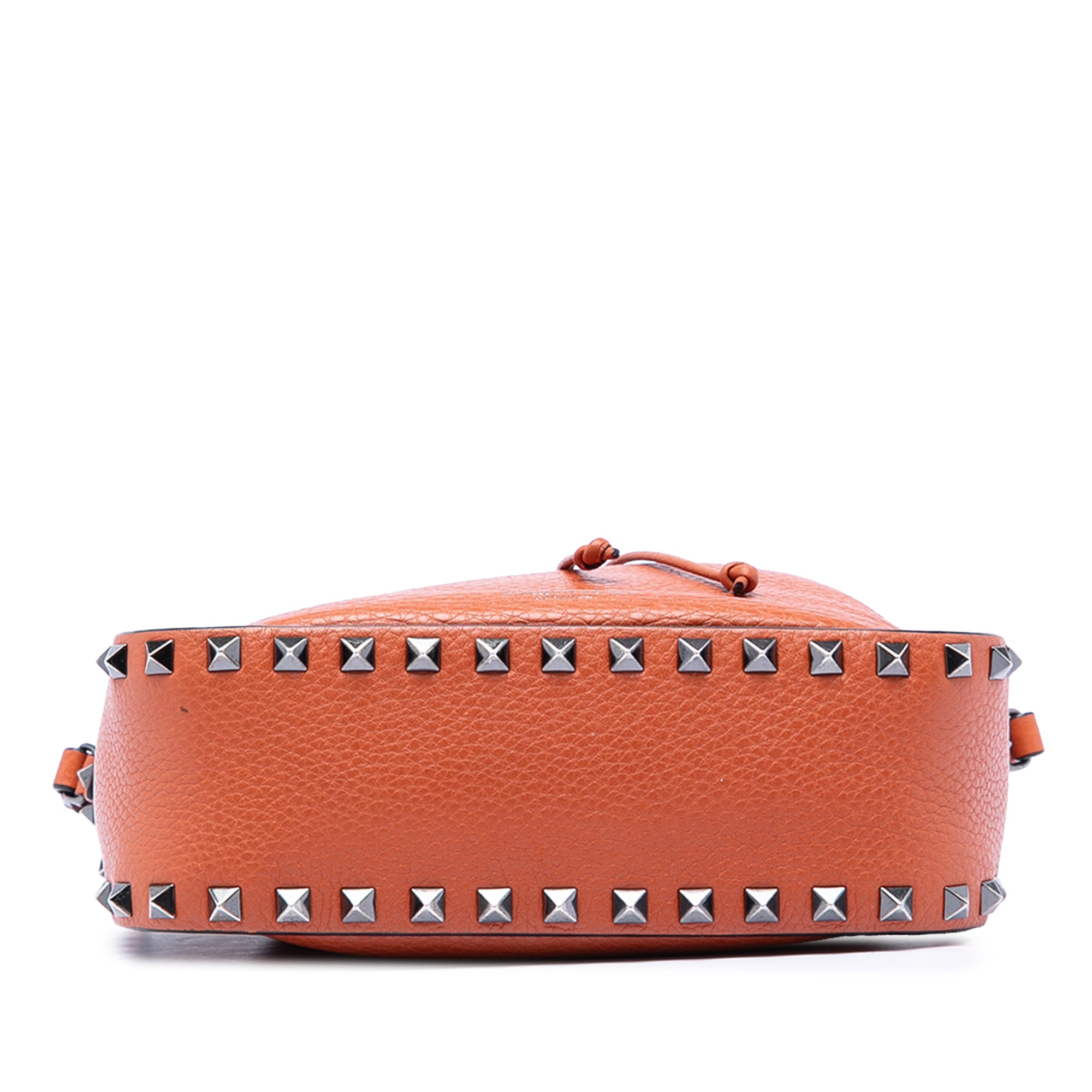Grained Calfskin Rockstud Bucket Bag - Image 3