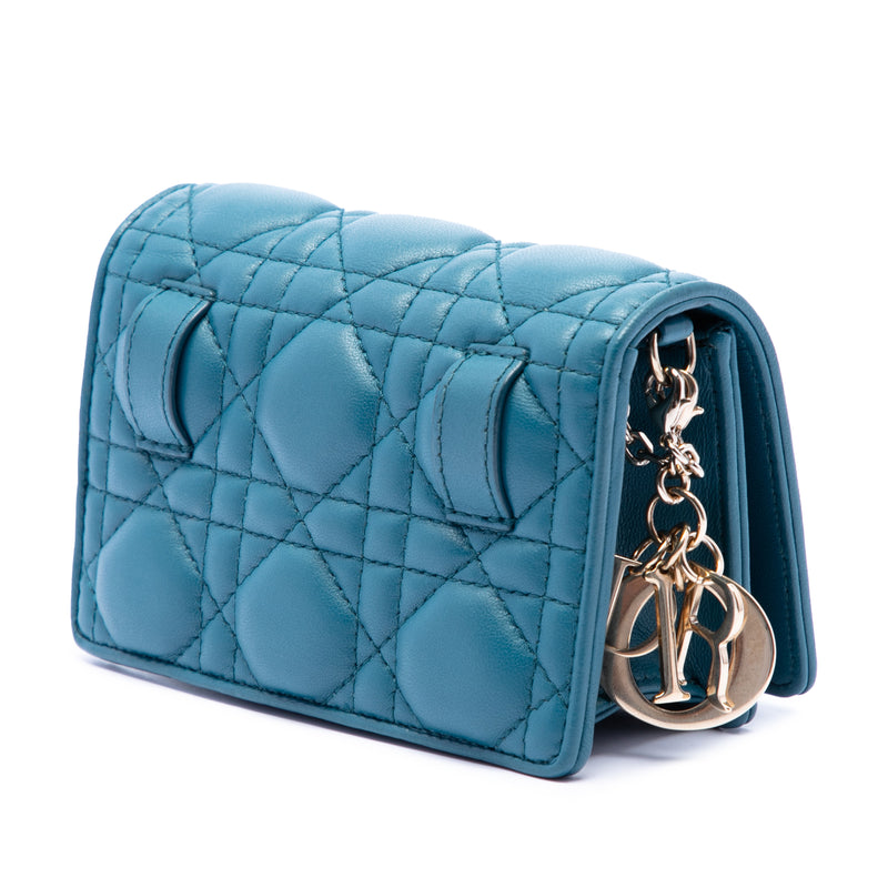 Lambskin Cannage Waist Pouch on Chain - Image 2