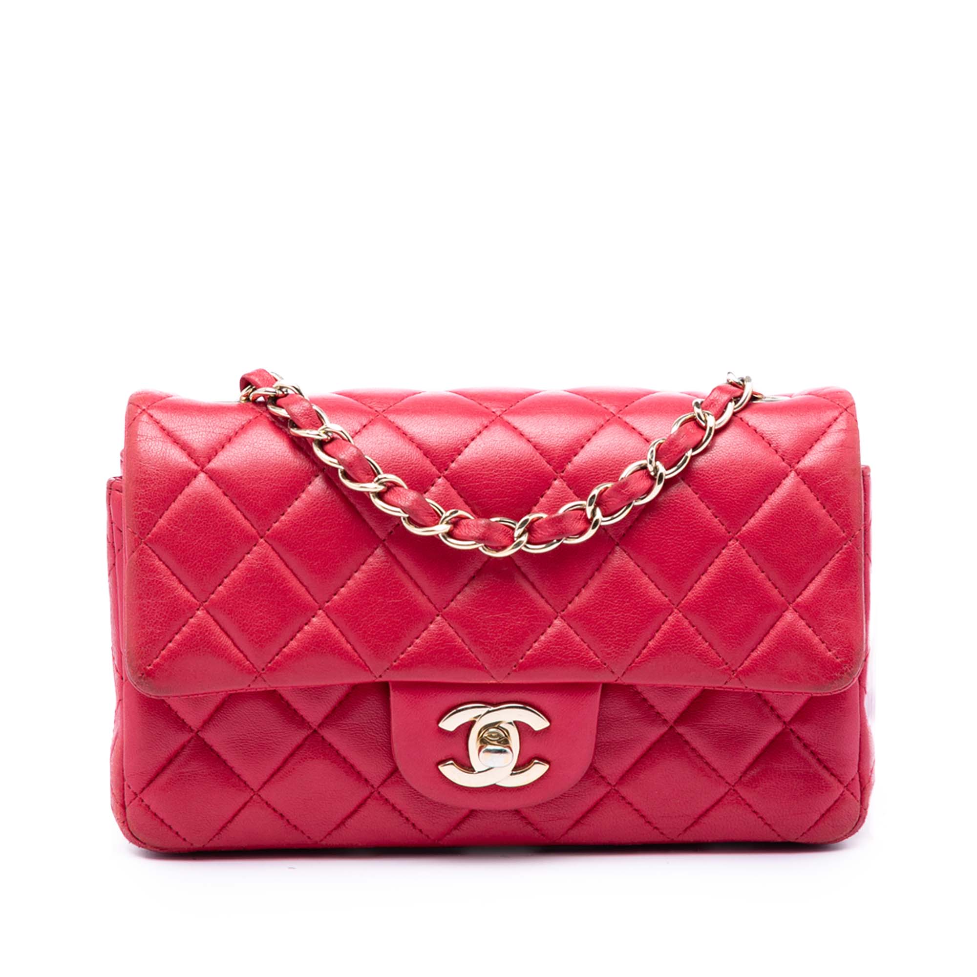 Mini Rectangular Classic Lambskin Single Flap - Image 1