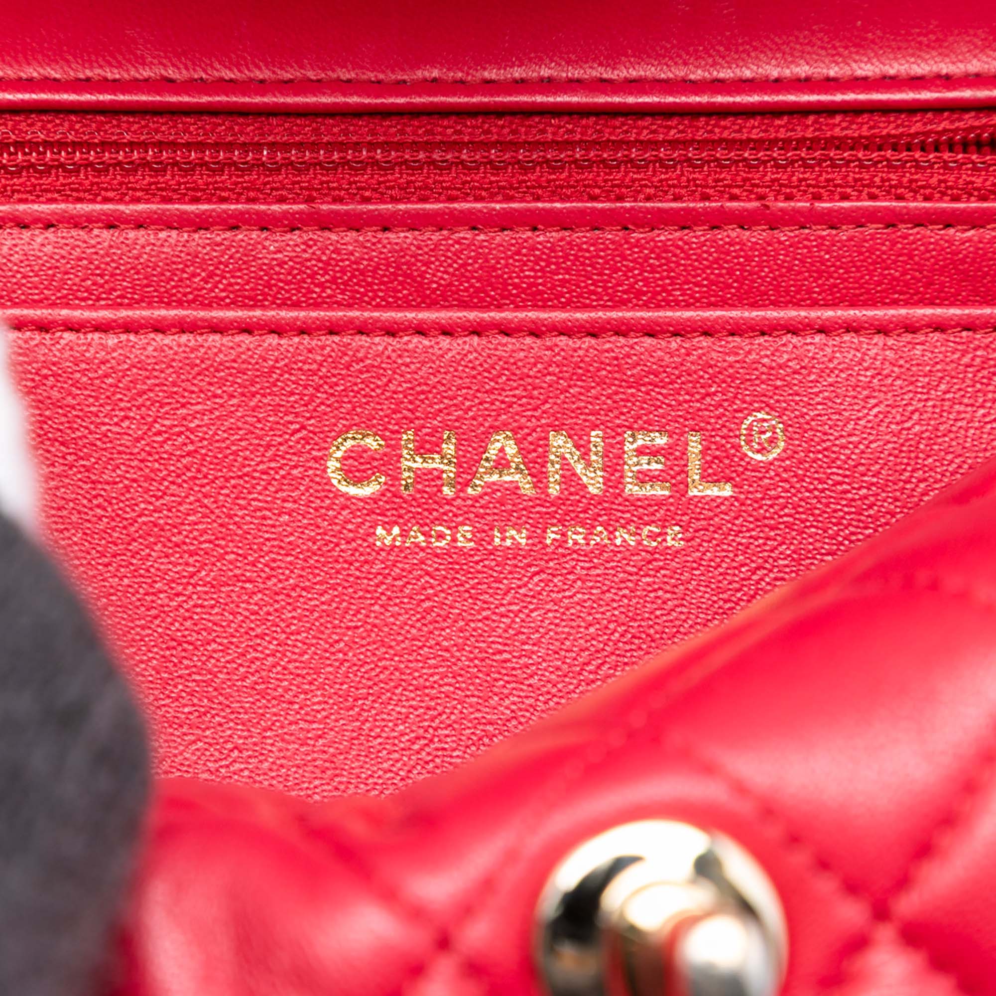 Mini Rectangular Classic Lambskin Single Flap - Image 5