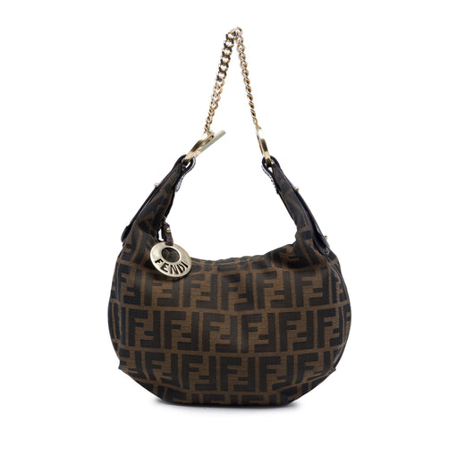 Zucca Canvas Chef Chain Hobo - Image 1