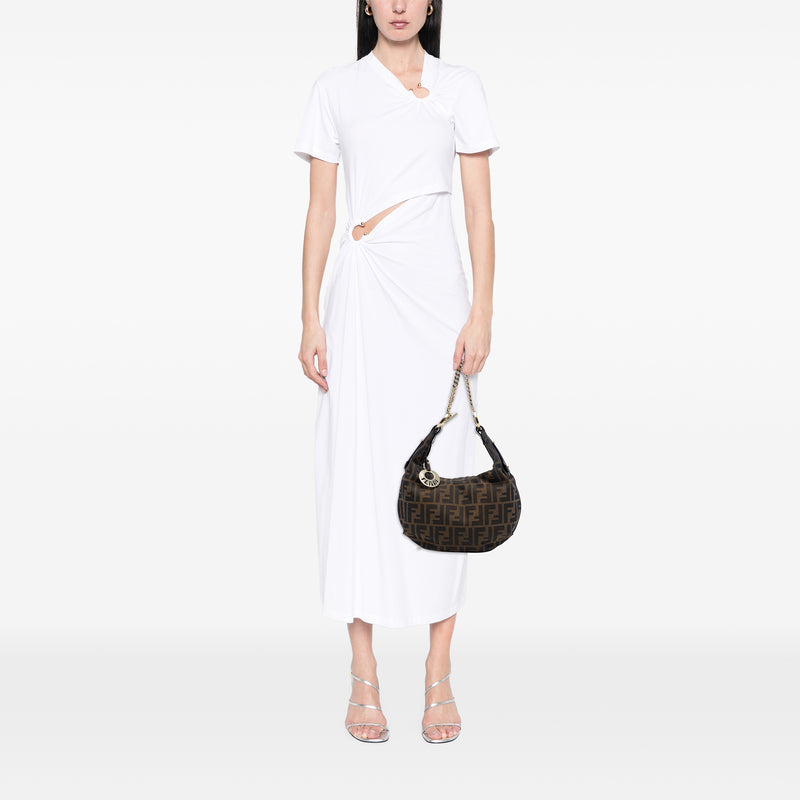 Zucca Canvas Chef Chain Hobo - Image 6