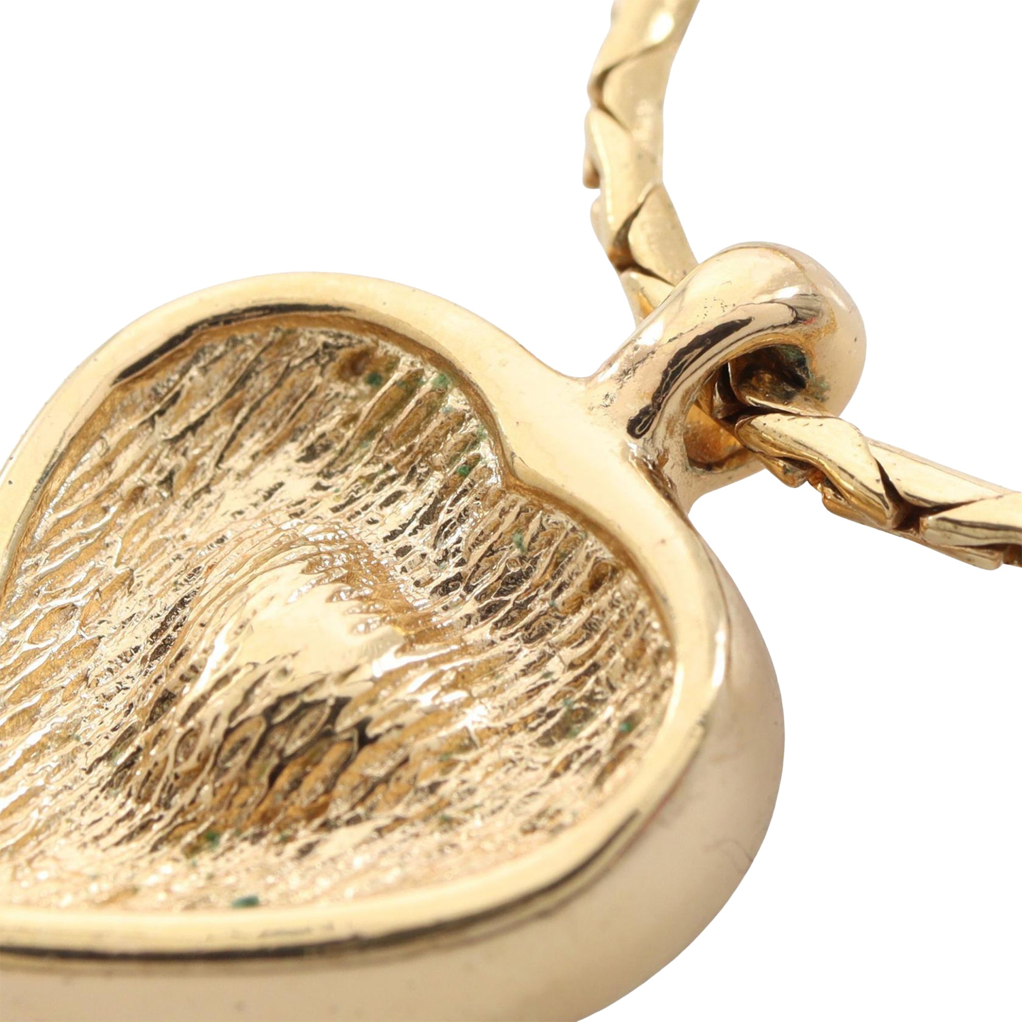 Gold Plated Strass Heart Pendant Necklace - Image 4