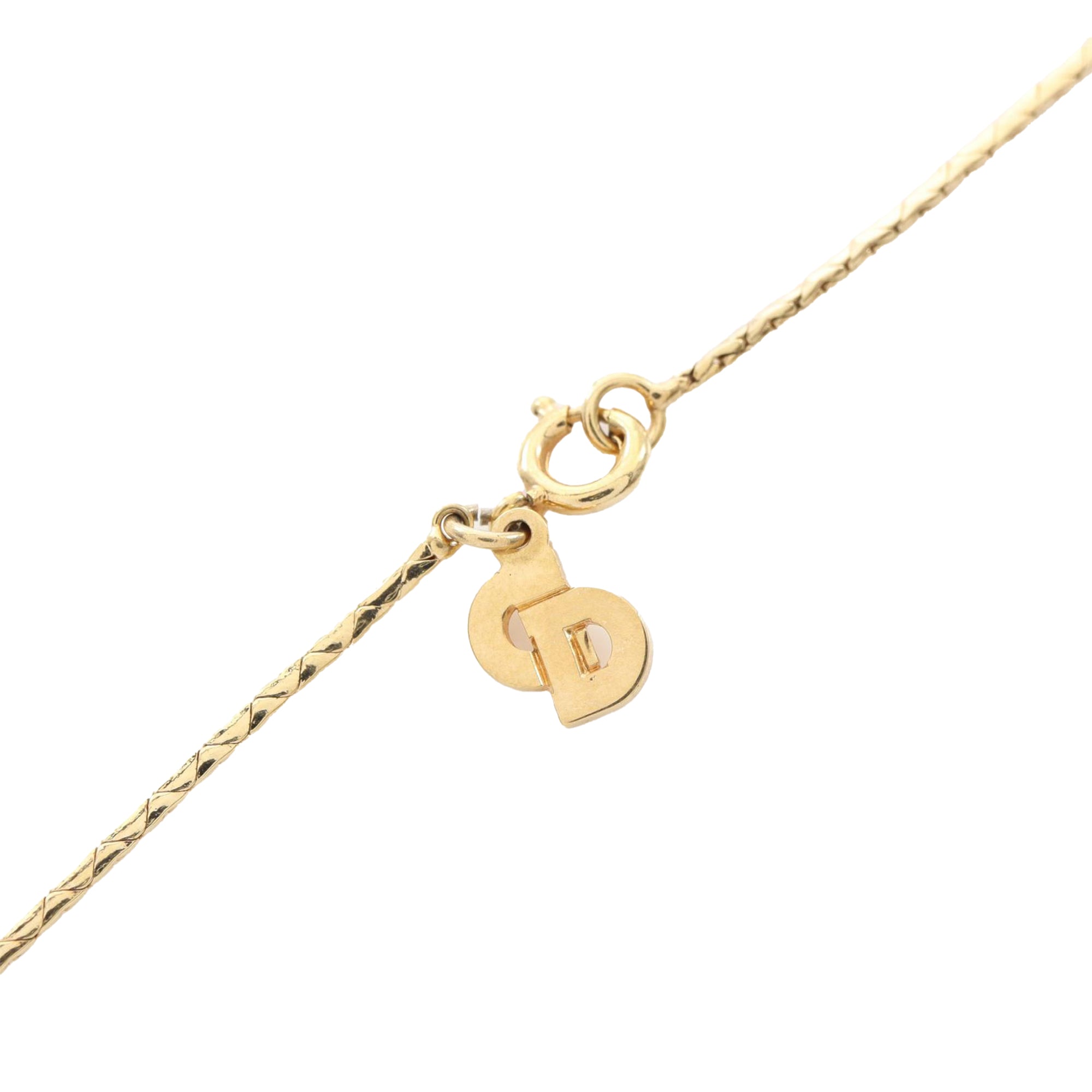 Gold Plated Strass Heart Pendant Necklace - Image 5