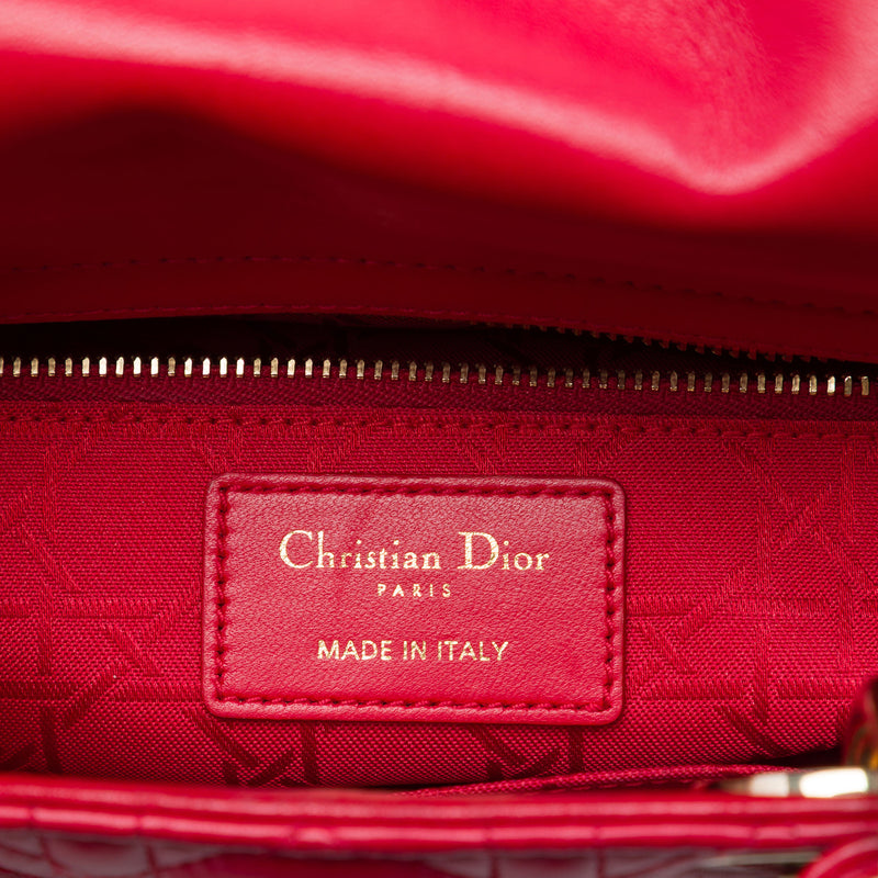 Small Lambskin Cannage My ABCDior Lady Dior - Image 5