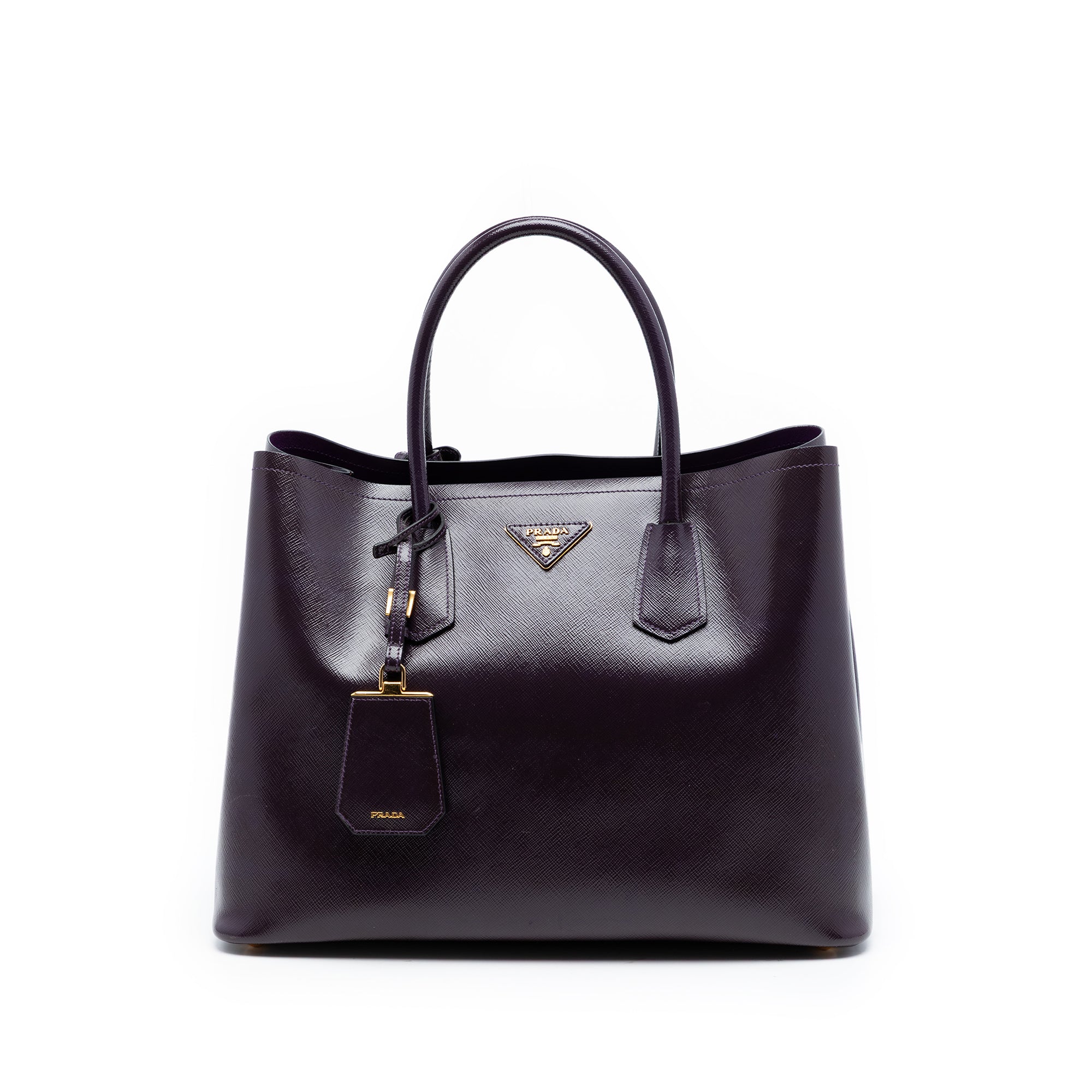 Medium Saffiano Cuir Double Satchel - Image 1