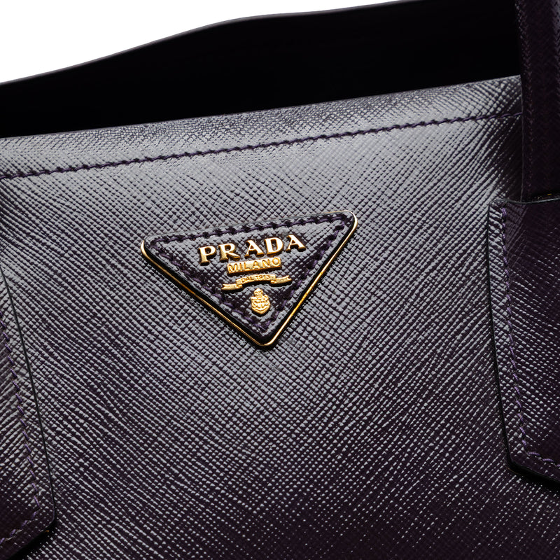 Medium Saffiano Cuir Double Satchel - Image 5