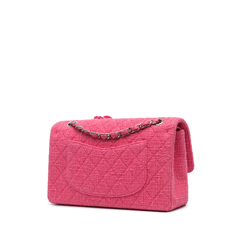 Medium Classic Tweed Beaded Flower Double Flap - Image 2