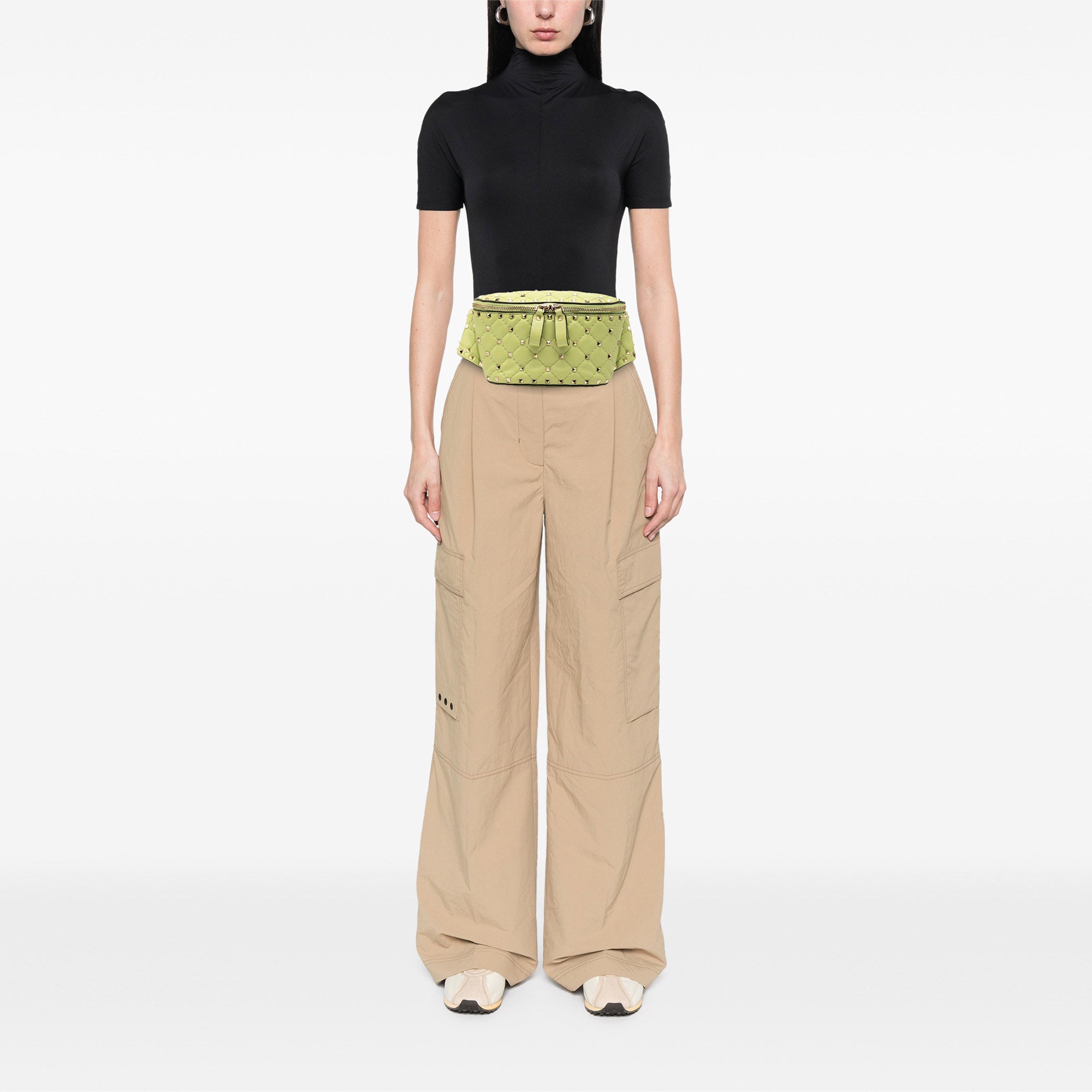 Nappa Rockstud Spike Belt Bag - Image 7