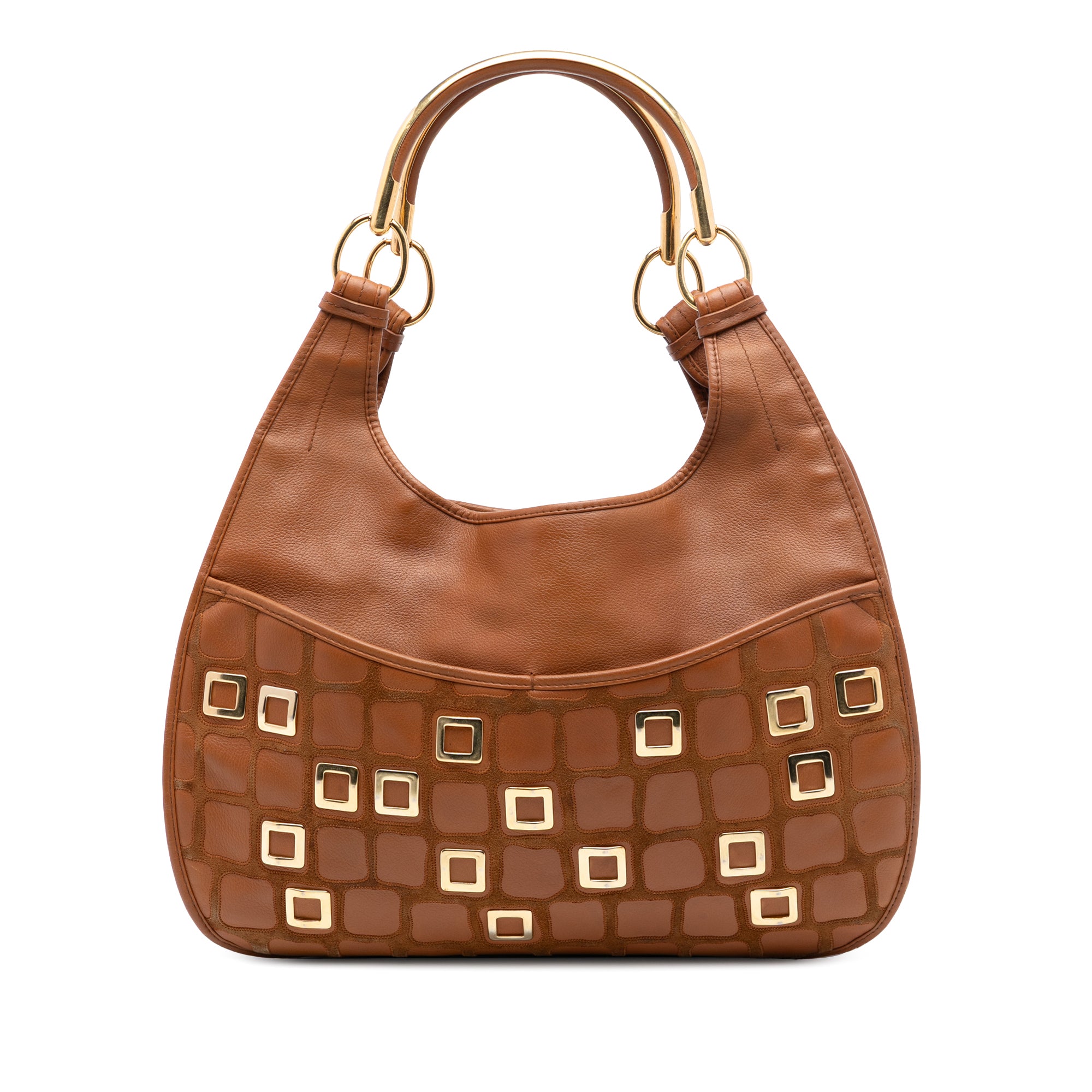 Medium Embellished Leather 61 Hobo - Image 1