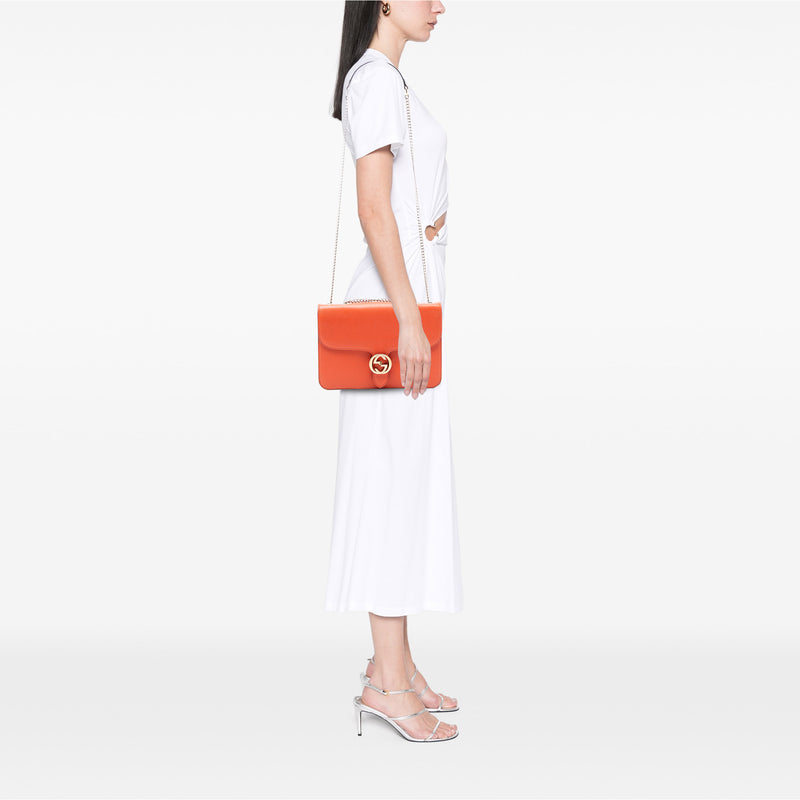 Medium Dollar Calfskin Interlocking G Crossbody - Image 7