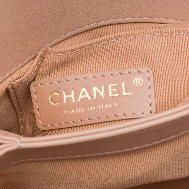 Mini Quilted Calfskin Pearl Boy Chain Flap - Image 5