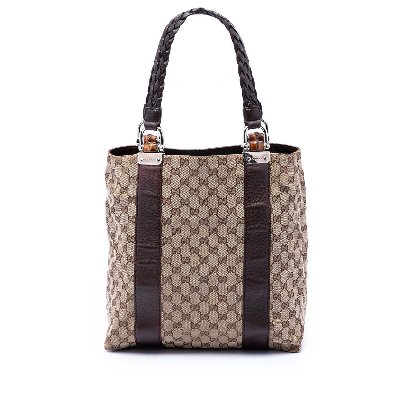 Large GG Canvas Bamboo Libeccio Tote - Image 1