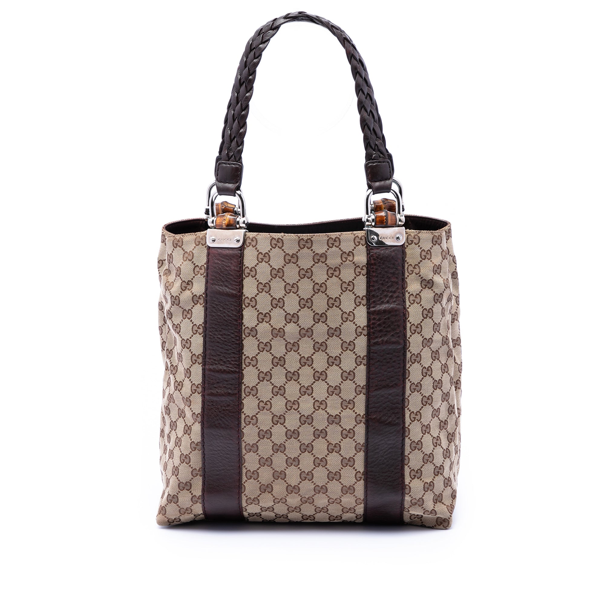 Large GG Canvas Bamboo Libeccio Tote - Image 1