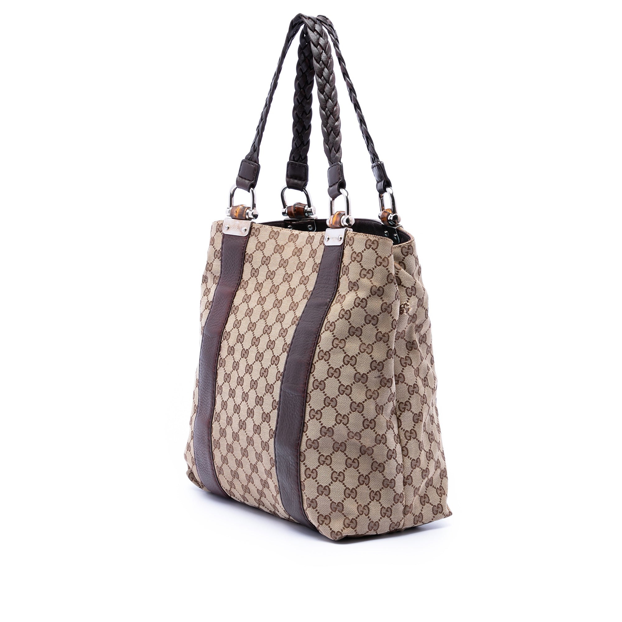 Large GG Canvas Bamboo Libeccio Tote - Image 2