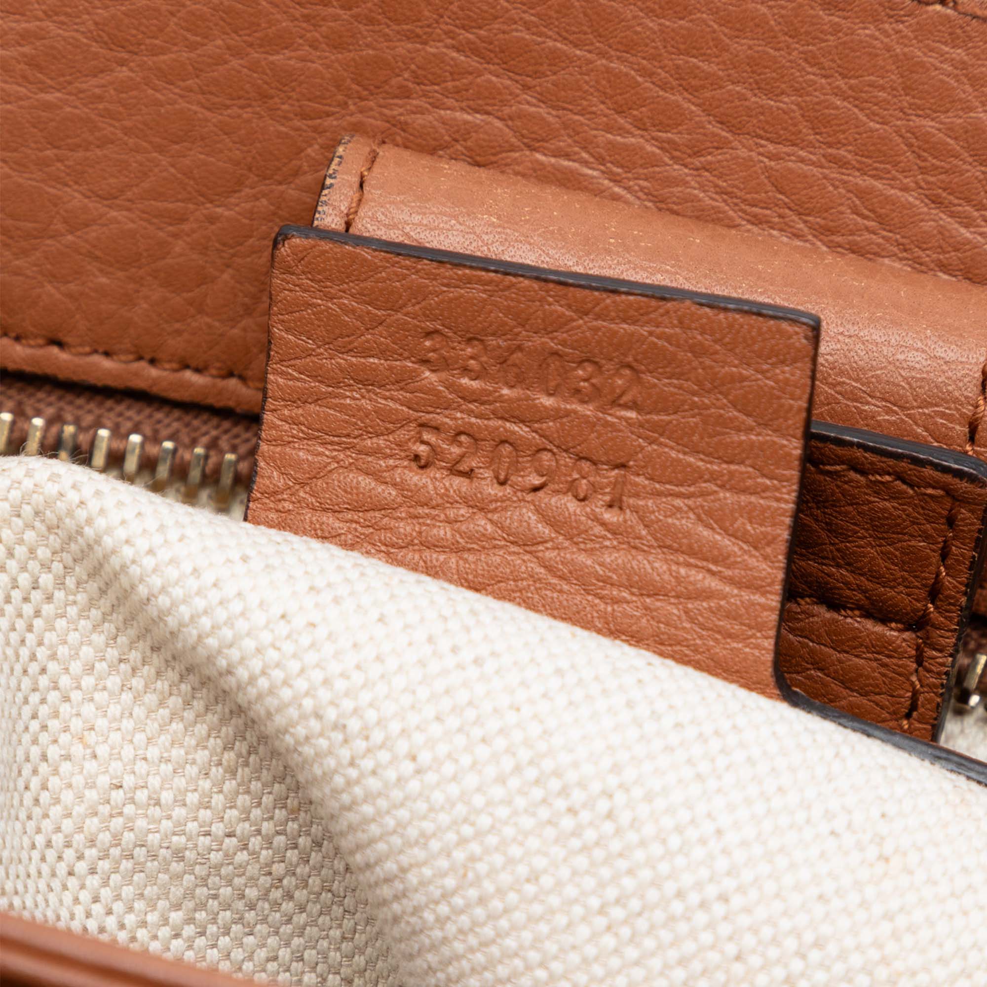Small Calfskin Bamboo Shopper Satchel - Image 6