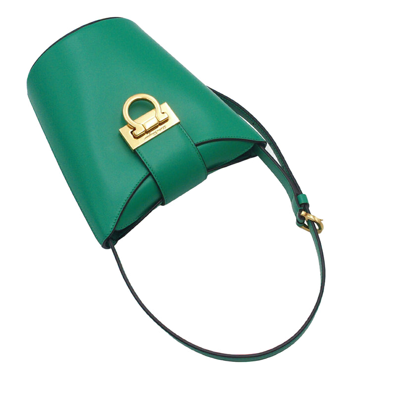 Small Leather Trifolio Shoulder Bag - Image 11
