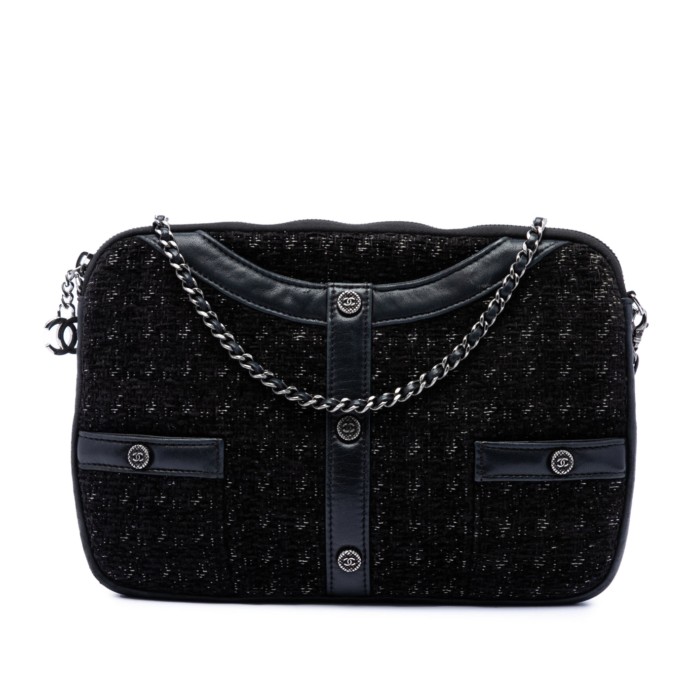Limited Edition Tweed Girl Jacket Clutch on Chain - Image 1