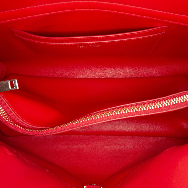 Medium Bicolor Calfskin Hug Satchel - Image 4