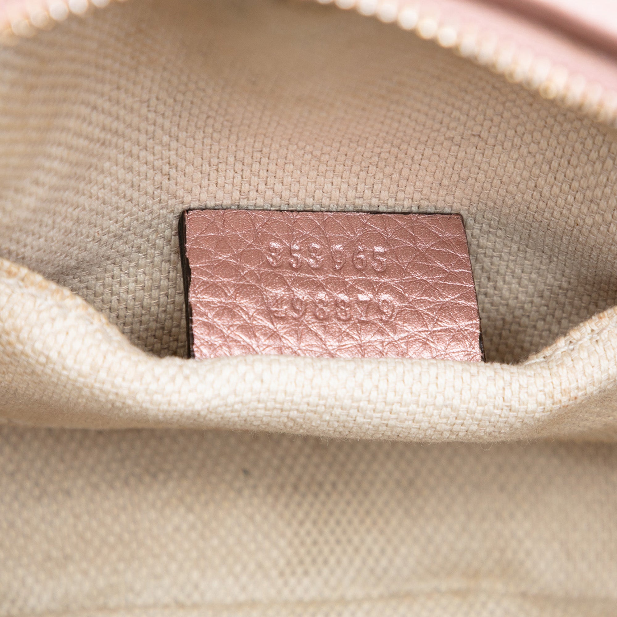Mini Metallic Pebbled Calfskin Soho Chain Crossbody - Image 5