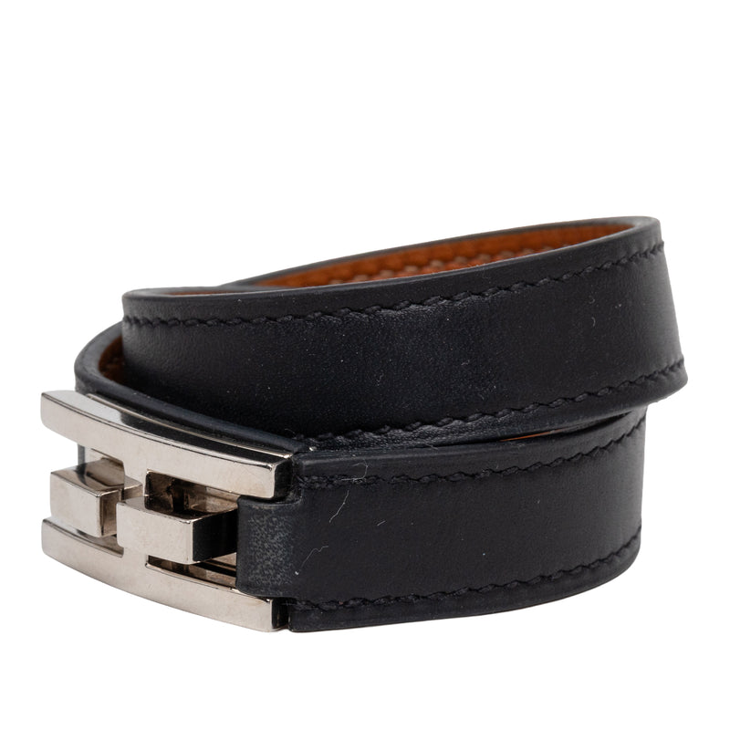 Leather Drag Double Tour Wrap Bracelet T1 - Image 2