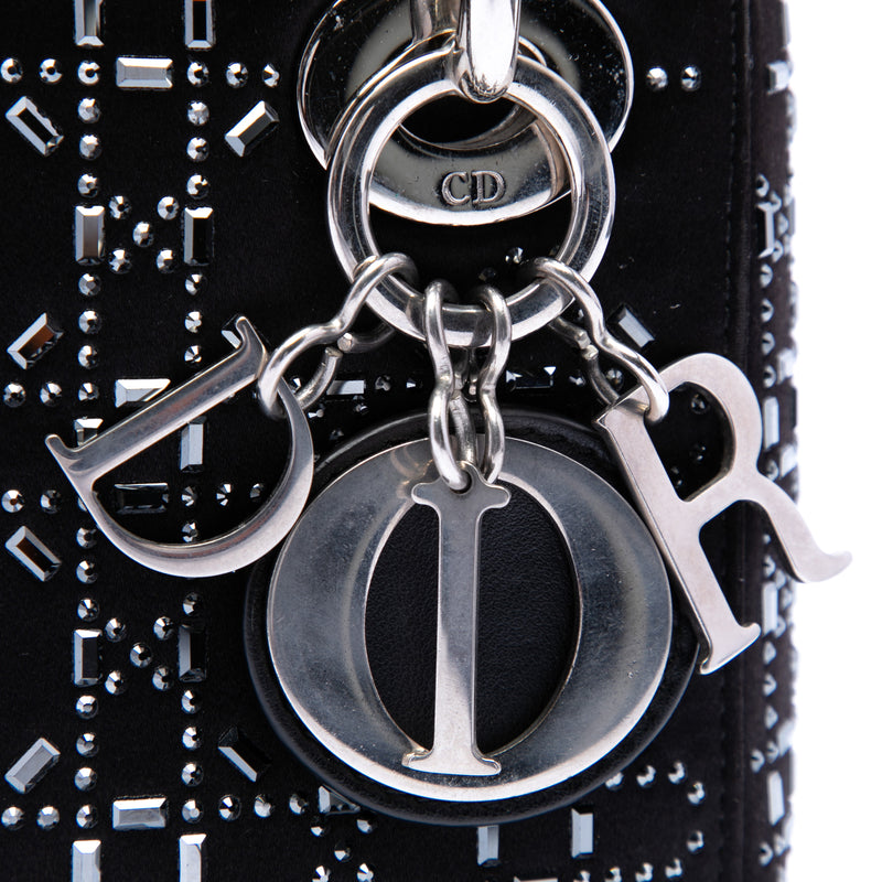 Mini Satin Cannage Strass Crystal Embellished Lady Dior - Image 5