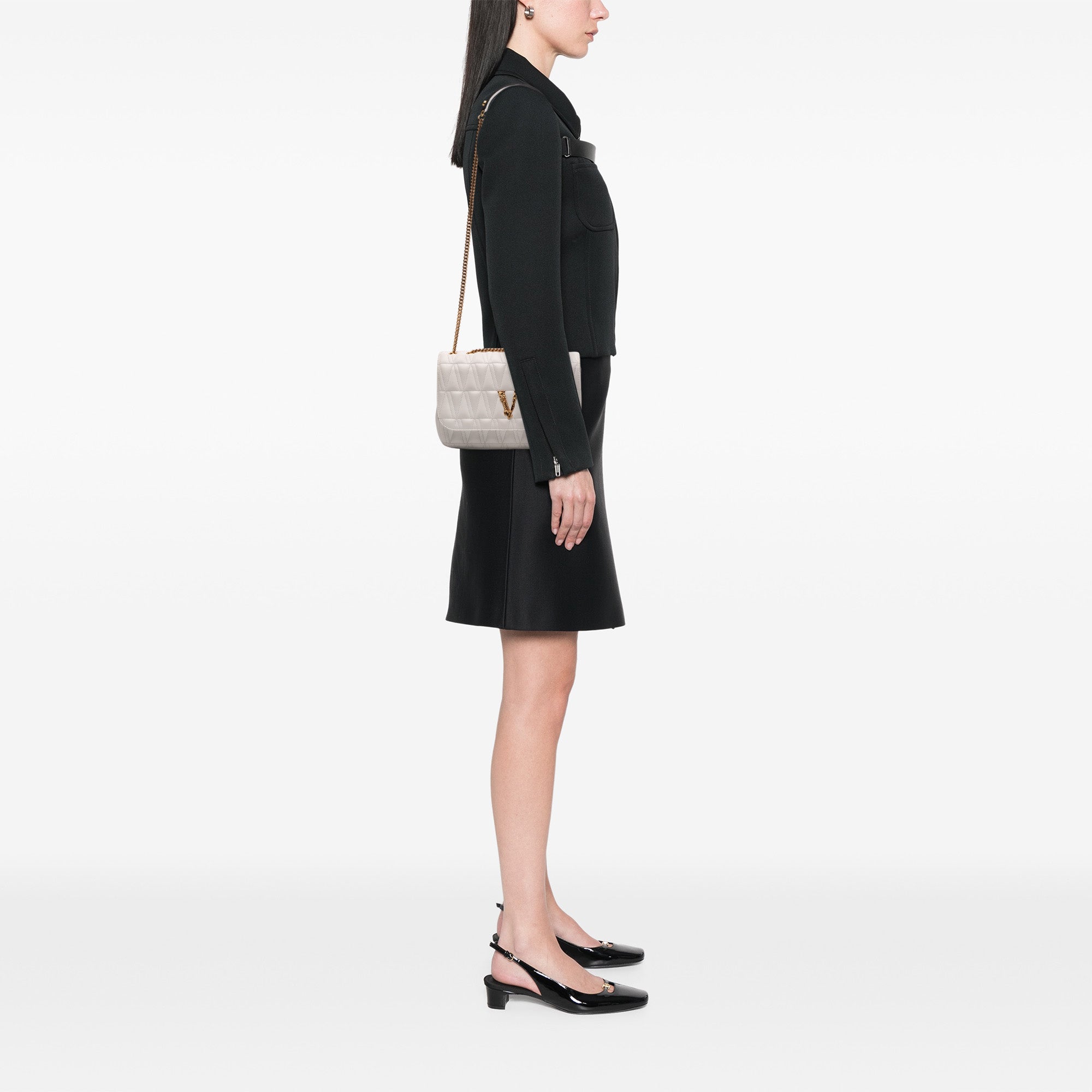 Nappa Leather Virtus V Crossbody - Image 11