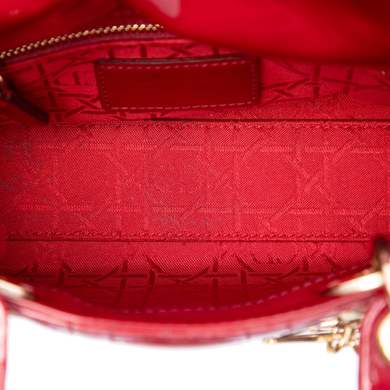 Mini Patent Cannage Lady Dior - Image 4