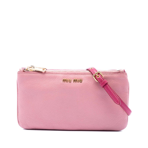 Bicolor Goatskin Madras Double Zip Crossbody - Image 1