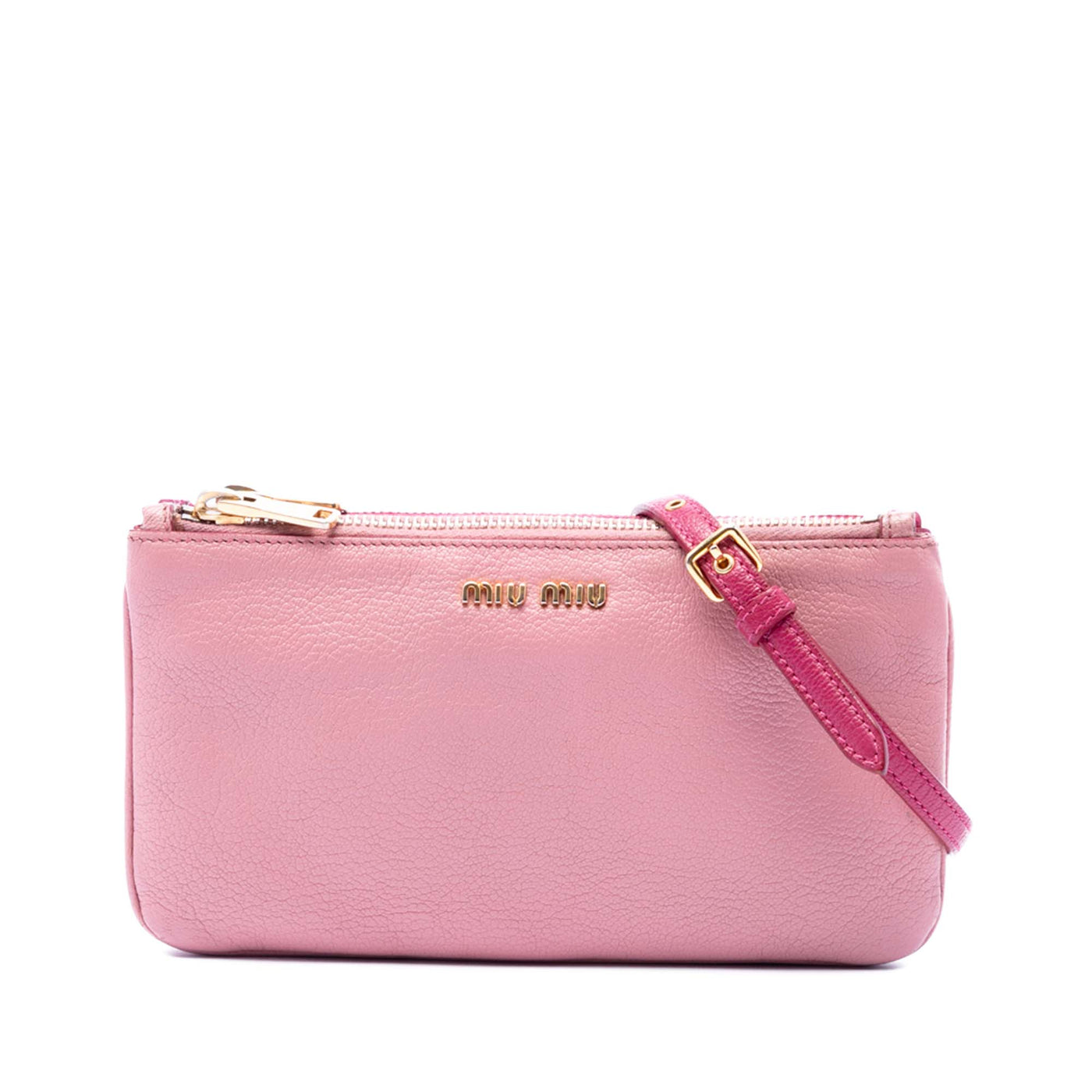 Bicolor Goatskin Madras Double Zip Crossbody - Image 1