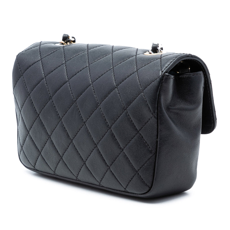 Quilted Lambskin Turn and Lock Flap - Image 2