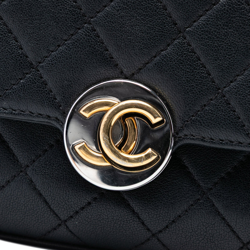 Quilted Lambskin Turn and Lock Flap - Image 5