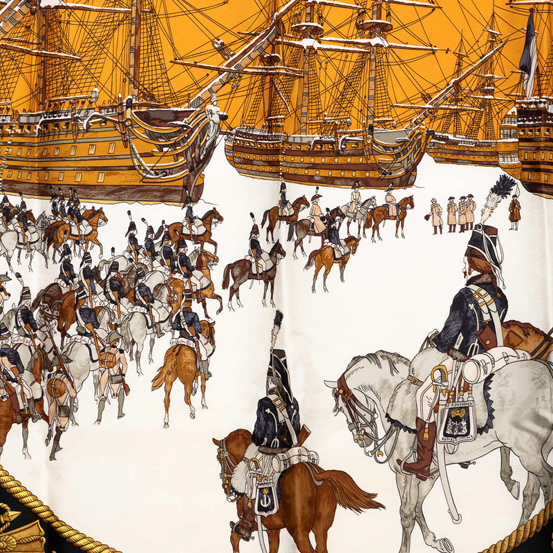 Marine Et Cavalerie Silk Scarf 90 - Image 7