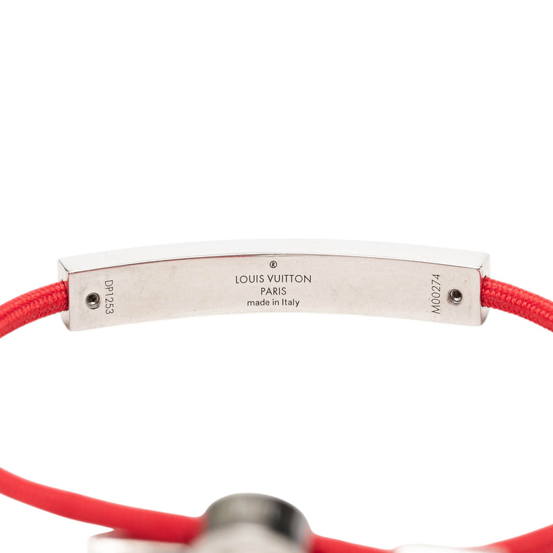 Nylon and Brass LV Space Bracelet - Image 4