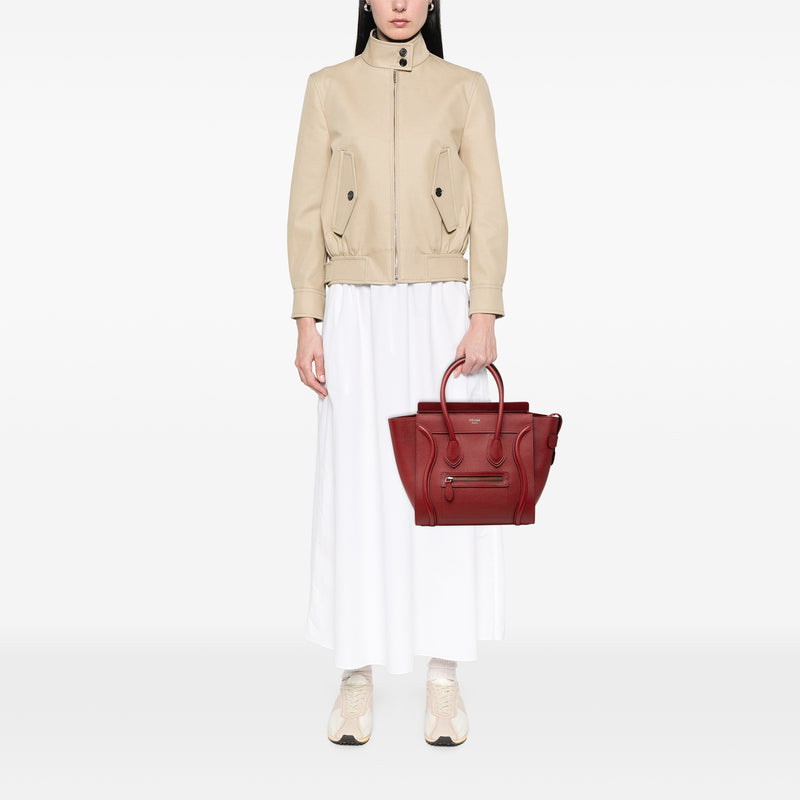 Micro Drummed Calfskin Luggage Tote - Image 6