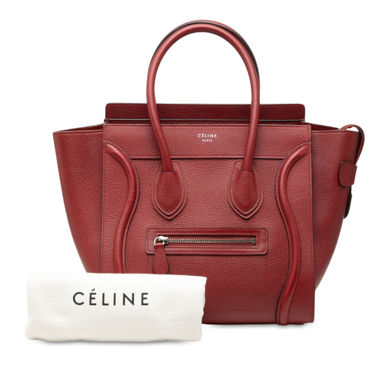 Micro Drummed Calfskin Luggage Tote - Image 7