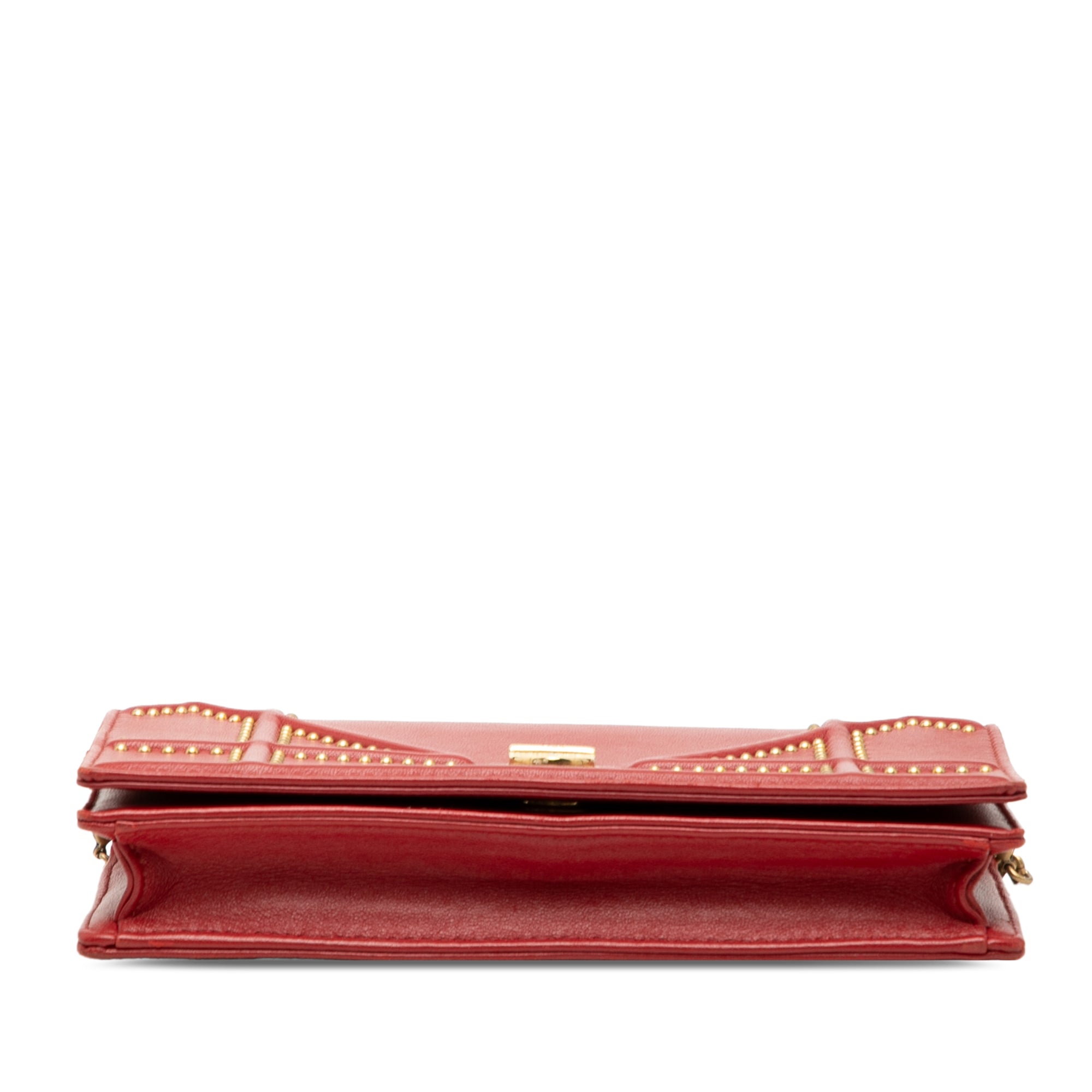 Studded Lambskin Diorama Wallet on Chain - Image 3