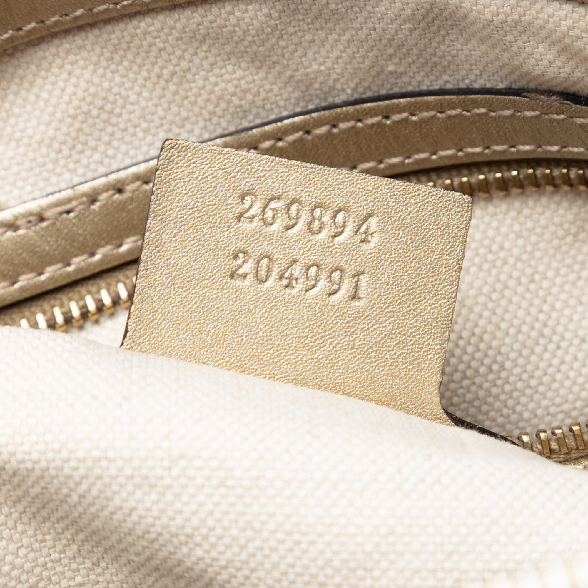 Metallic Guccissima Mayfair Satchel - Image 6