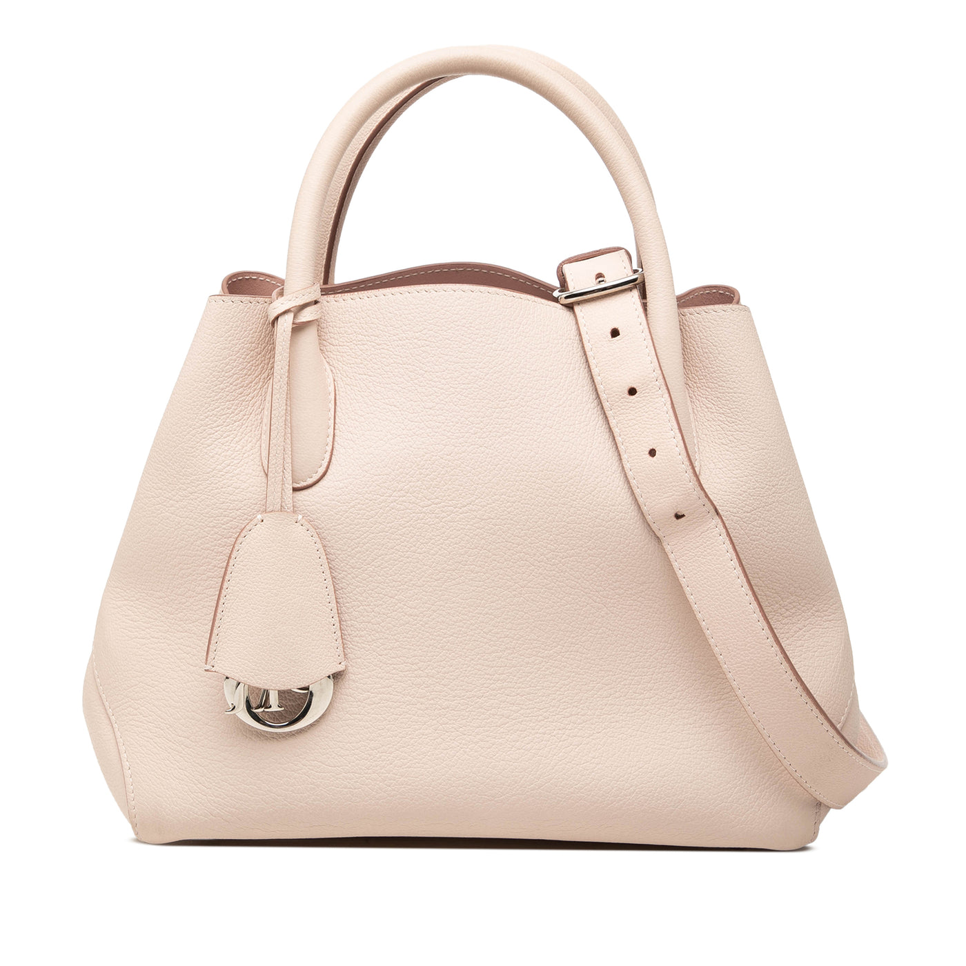 Large Supple Grained Calfskin Open Bar Tote - Image 1