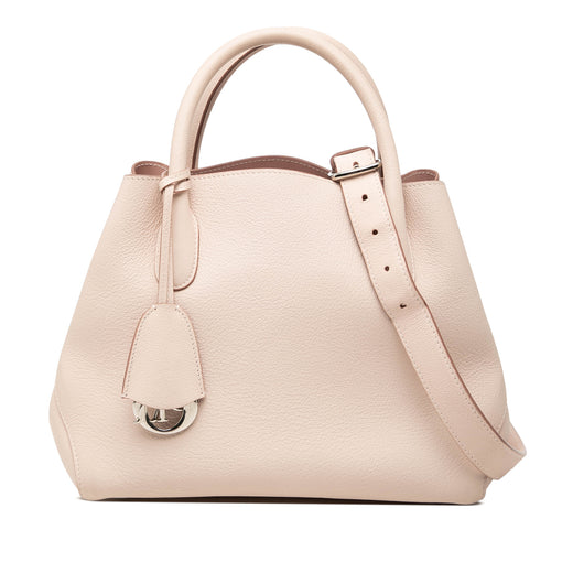 Large Supple Grained Calfskin Open Bar Tote - Image 1