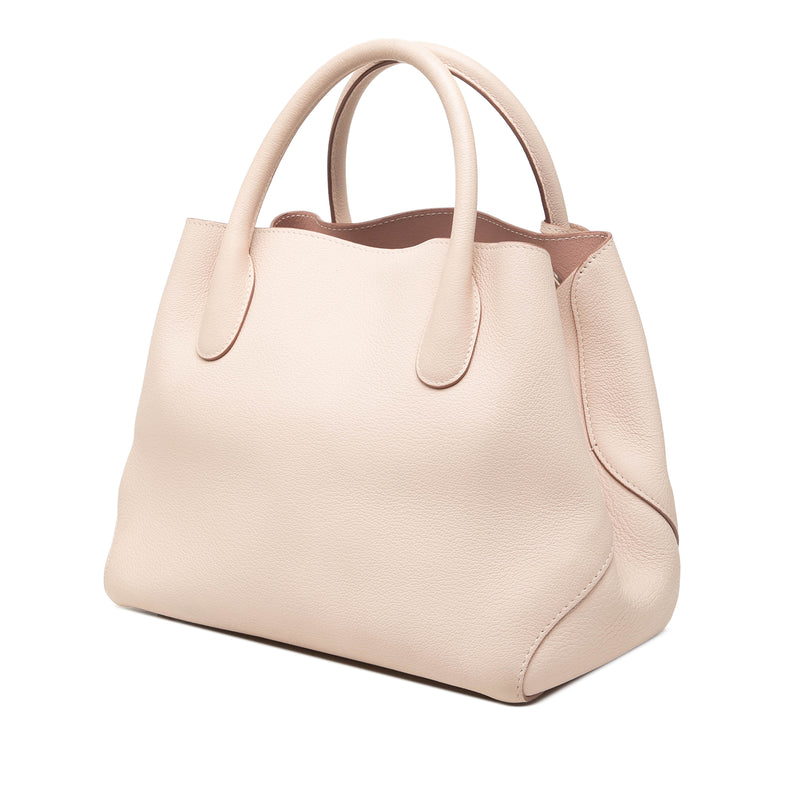 Large Supple Grained Calfskin Open Bar Tote - Image 2
