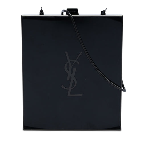 Acrylic Tuxedo Box Clutch on Chain - Image 1